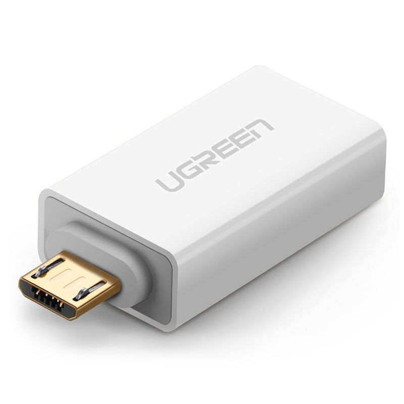 30529 Адаптер UGREEN US195 USB2.0 - MicroUSB, цвет: белый от prem.by 